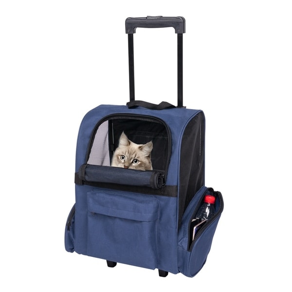 pet backpack roller carrier