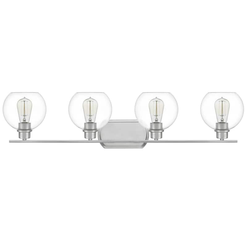 Quoizel Pruitt Clear Glass 4-light Bath Light.