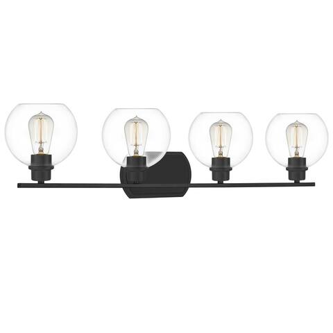 Quoizel Pruitt Clear Glass 4-light Bath Light.
