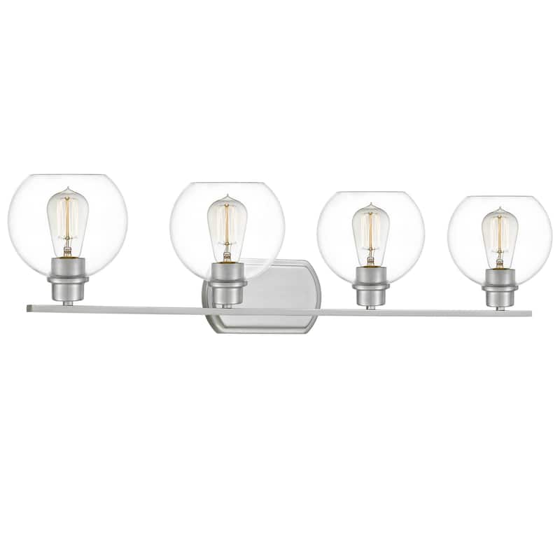 Quoizel Pruitt Clear Glass 4-light Bath Light.