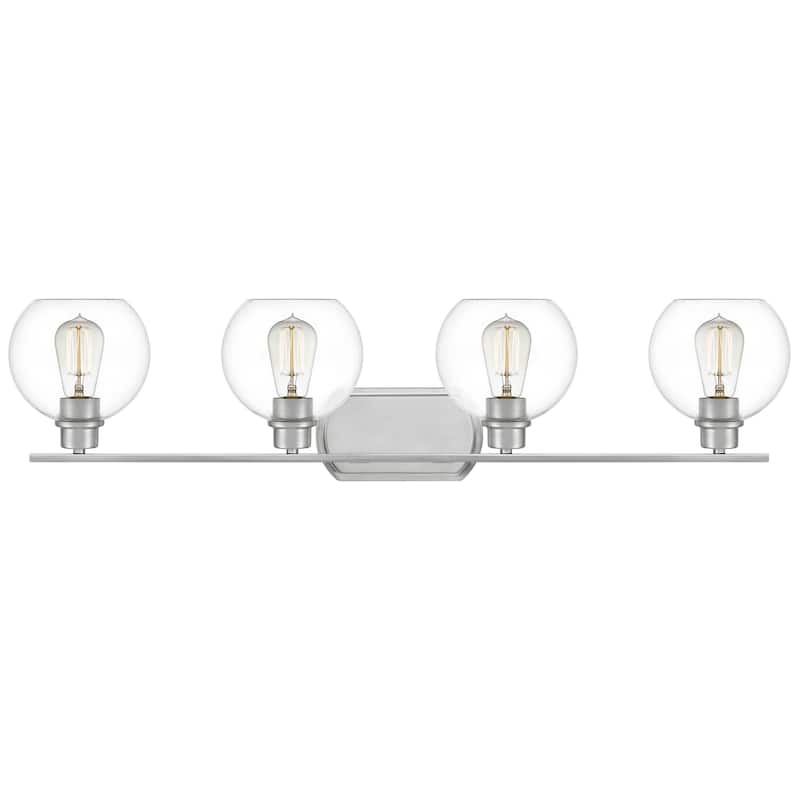 Quoizel Pruitt Clear Glass 4-light Bath Light.