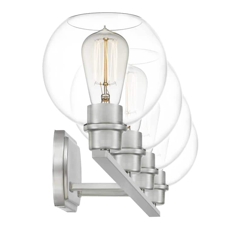 Quoizel Pruitt Clear Glass 4-light Bath Light.
