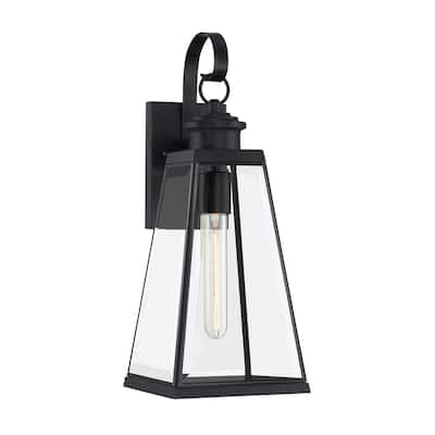 Quoizel Paxton Matte Black 1-light Outdoor Wall Lantern.