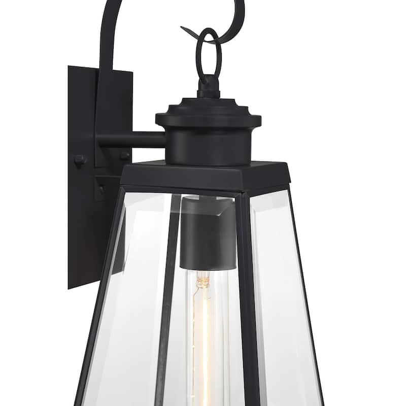 Quoizel Paxton Matte Black 1-light Outdoor Wall Lantern.