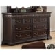Best Master Furniture Dark Cherry 6 Drawer Bedroom Dresser - Bed Bath ...
