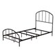 Tolland Metal Bed with Arched Spindle Design, Black - Thumbnail 3