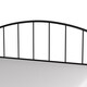 Tolland Metal Bed with Arched Spindle Design, Black - Thumbnail 19