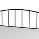 Tolland Metal Bed with Arched Spindle Design, Black - Thumbnail 31
