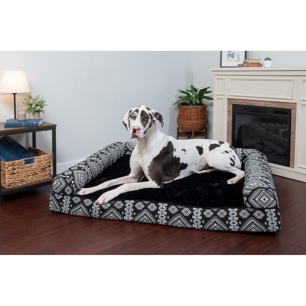FurHaven Pet Bed | Southwest Kilim Cooling Gel Sofa Dog Bed. Opens flyout.