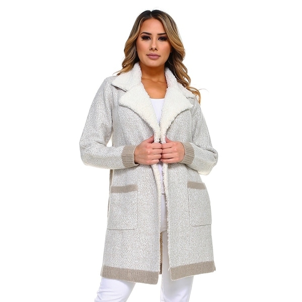 womens long thick cardigan