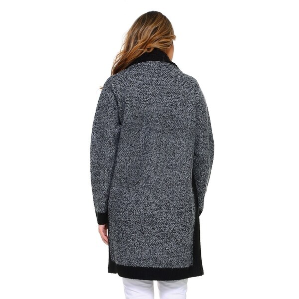 gray sherpa cardigan