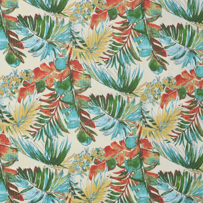 Red and Green Leaves Oblong Indoor/Outdoor Corded Chair Pillows (Set of 2) by Havenside Home