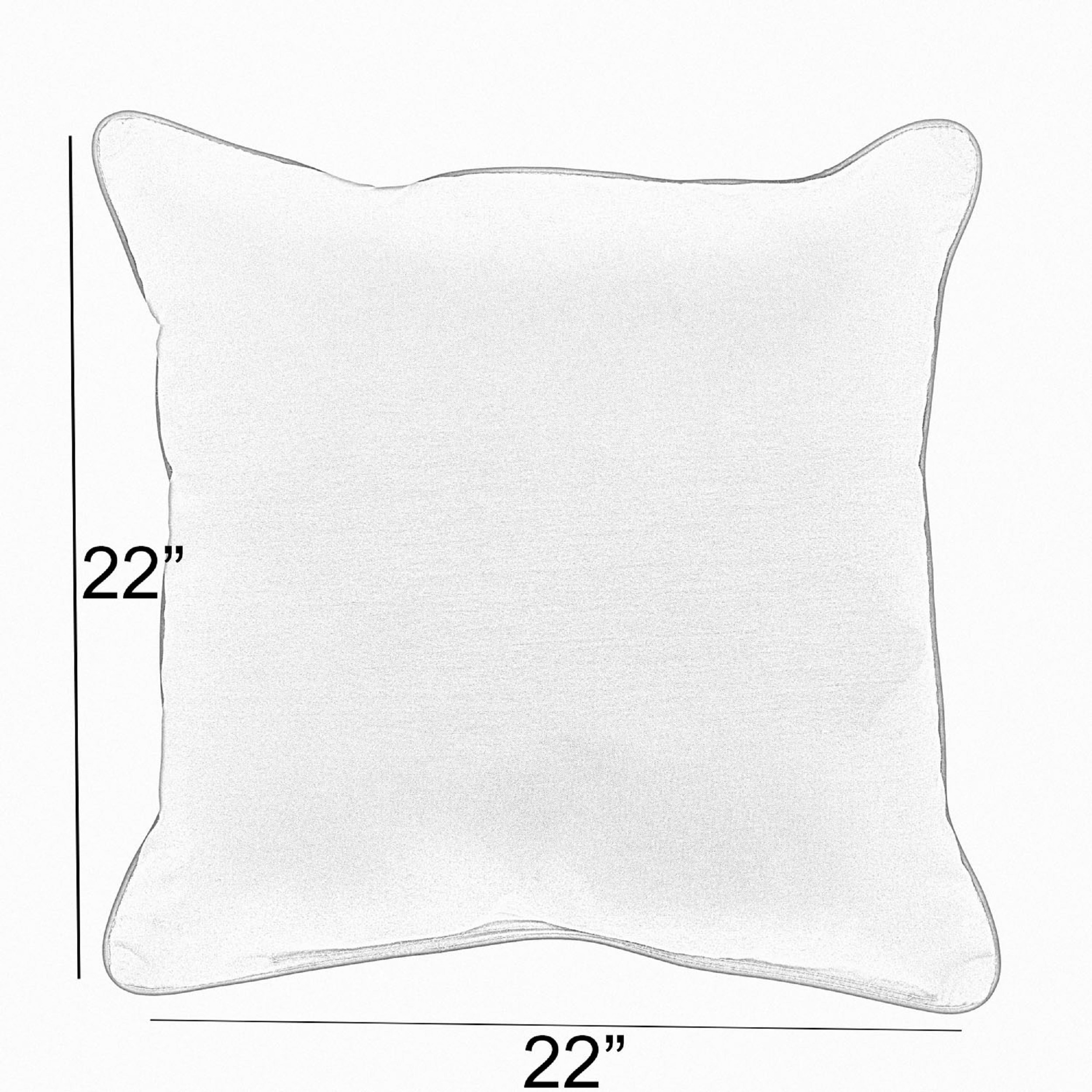 Palms Blue and White Square Indoor/Outdoor Knife Edge Pillows (Set of 2) by  Havenside Home - On Sale - Bed Bath & Beyond - 30417980