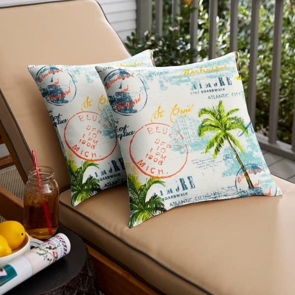 Christiansen Paisley Outdoor Throw Pillow (Set of 2) by Havenside
