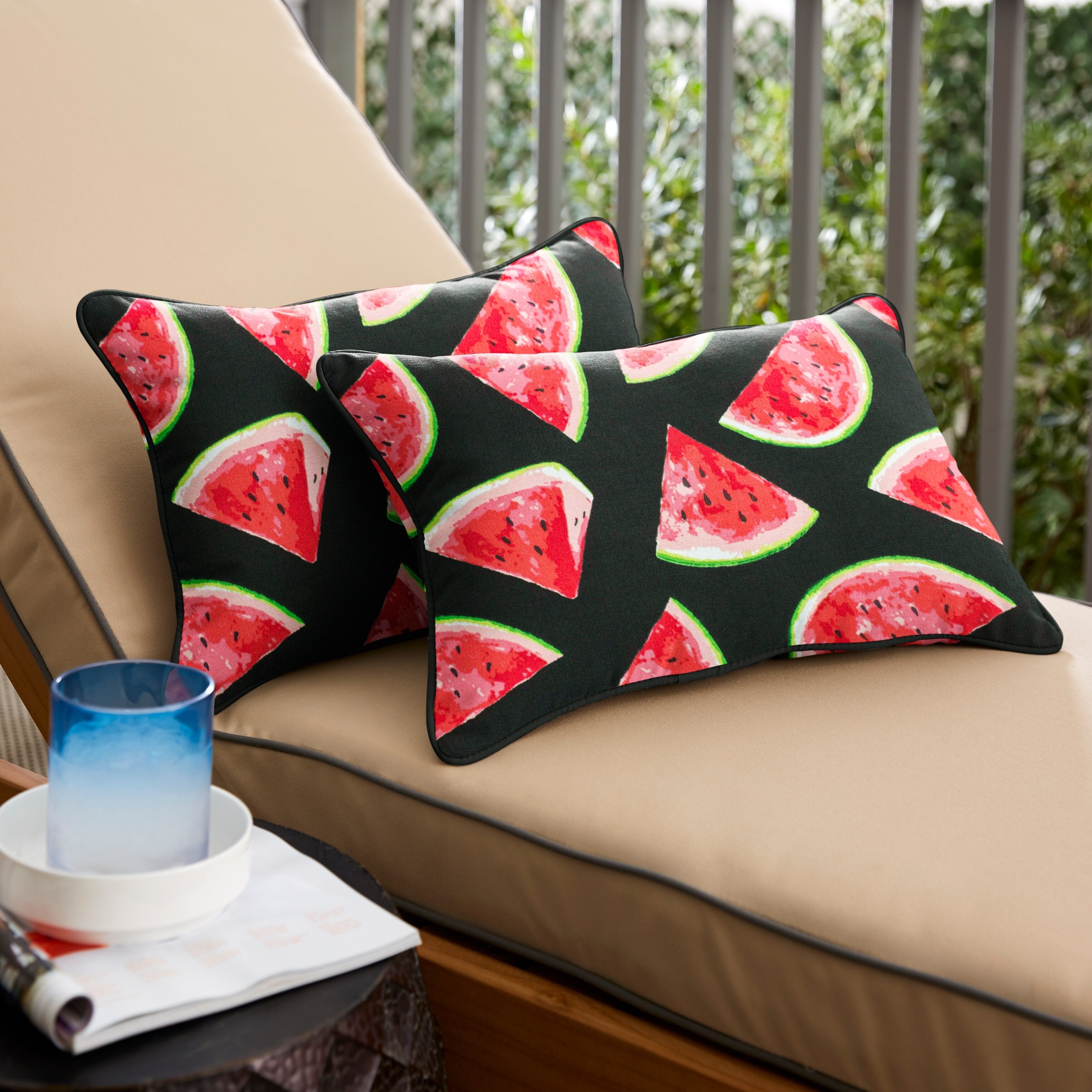 outdoor watermelon pillow