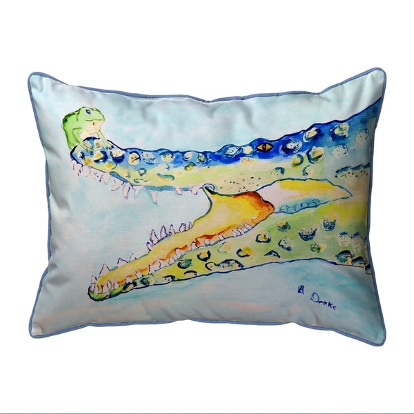 Crocodile & Frog Large Pillow 16x20