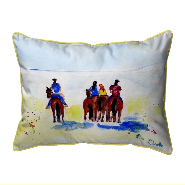 Beach Riders Large Pillow 16x20