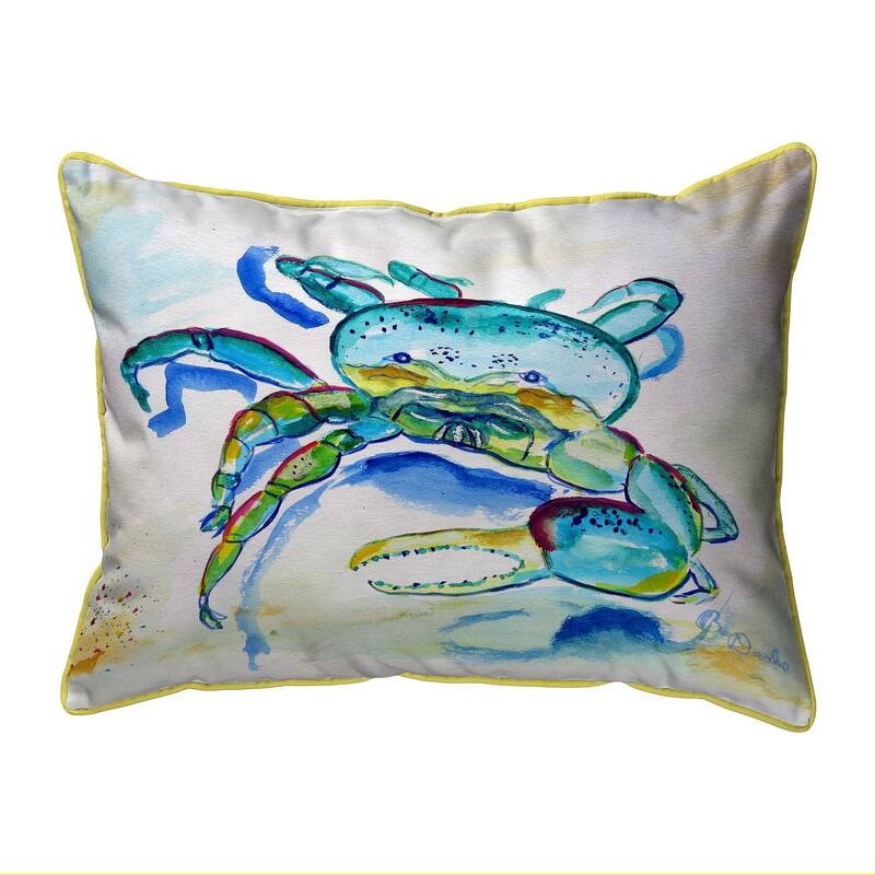 Blue Fiddler Crab Large Pillow 16x20
