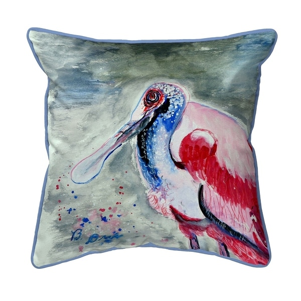 Amelia Spoonbill Large Pillow 18x18
