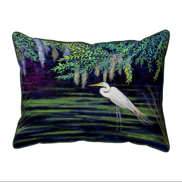 Egret Lagoon Large Pillow 16x20