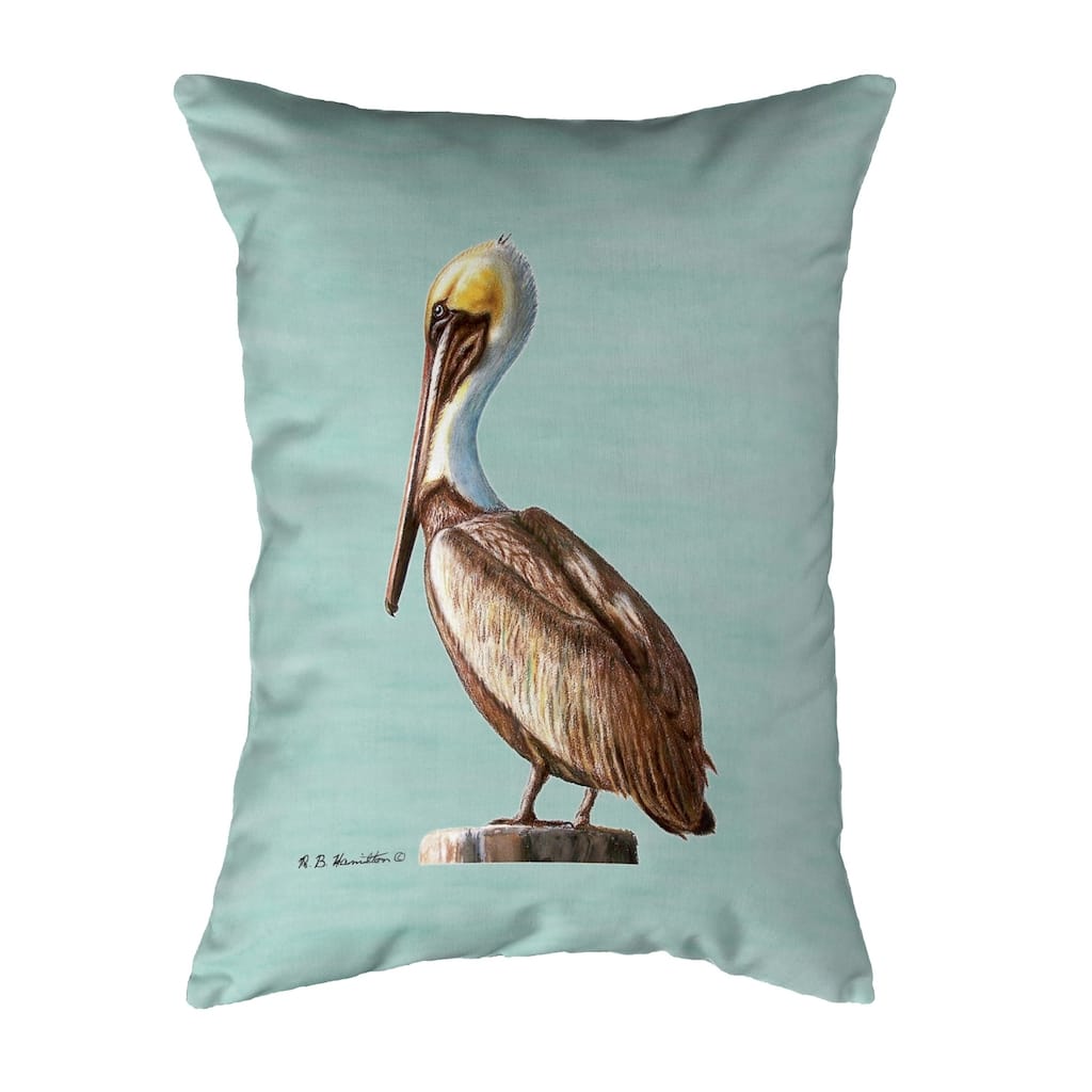 Pelican - Teal Small No-Cord Pillow 11x14