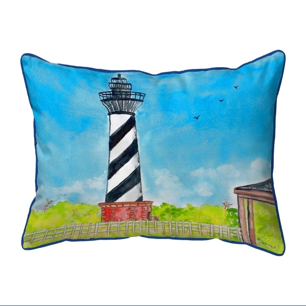 Hatteras Lighthouse Large Corded Pillow 16x20