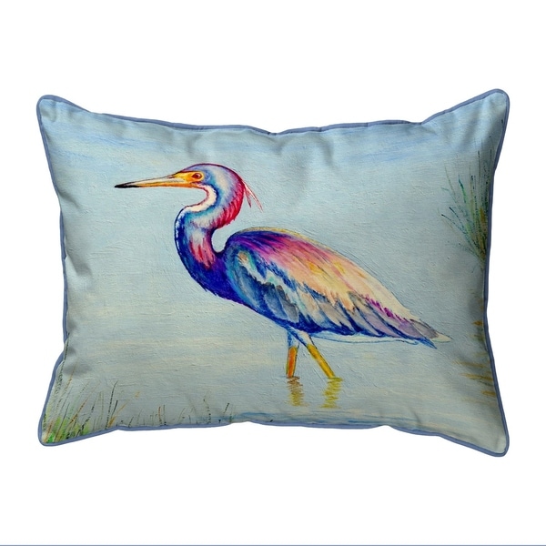 Tri-Colored Heron Large Pillow 16x20