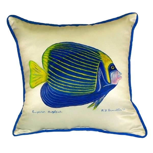 Emperor Angelfish Large Pillow 18x18