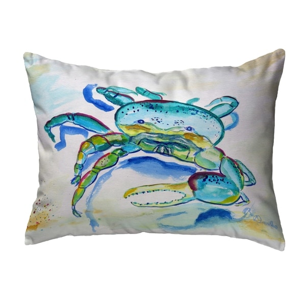 Blue Fiddler Crab Noncorded Pillow 11x14