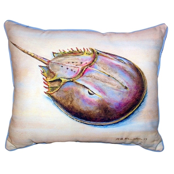 Horseshoe Crab Small Outdoor/Indoor Pillow 11x14
