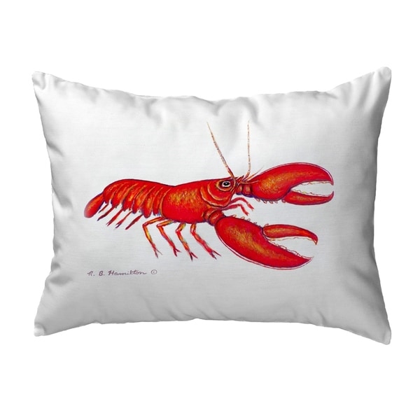 Red Lobster Small No-Cord Pillow 11x14