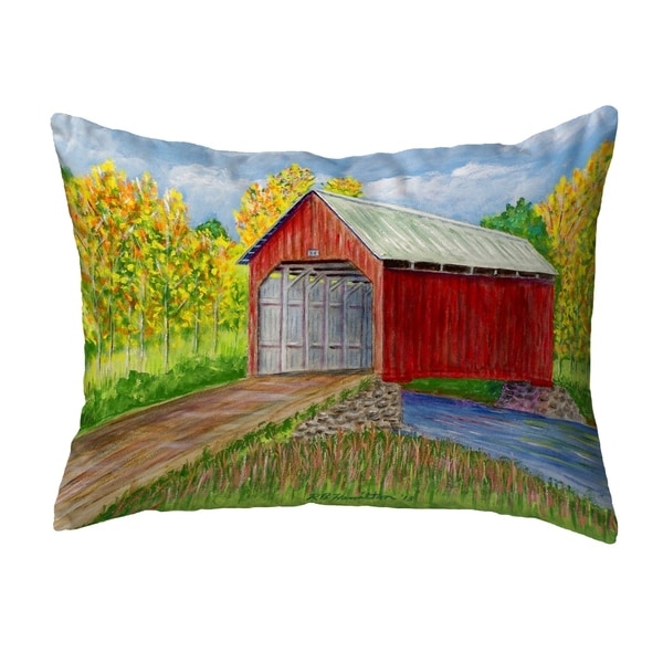 Dick's Covered Bridge Small No-Cord Pillow 11x14