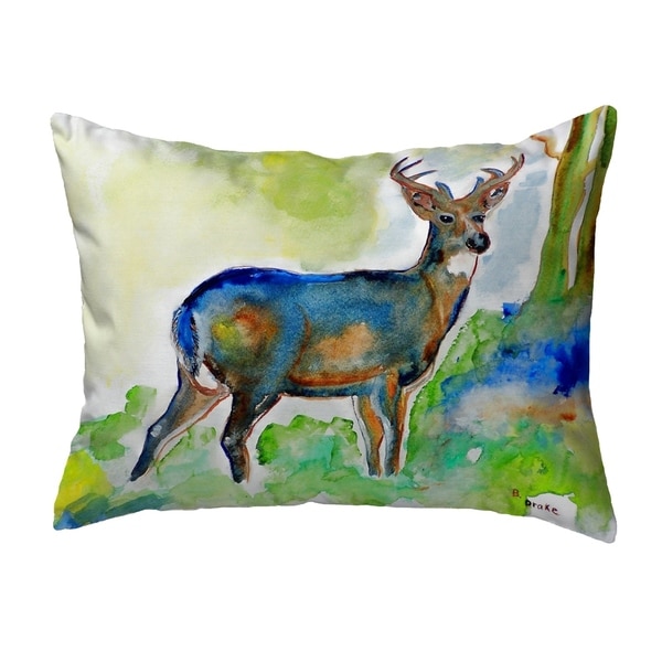 Betsy's Deer Small No-Cord Pillow 11x14