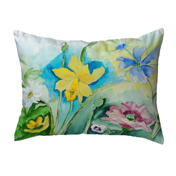 Betsy's Florals Small No-Cord Pillow 11x14
