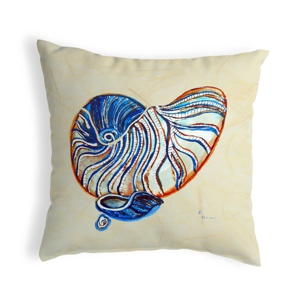 Betsty's Nautilus Small No-Cord Pillow 12x12