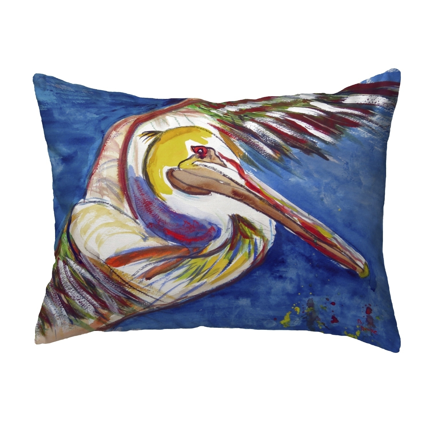 Parrot & Chair Small No-Cord Pillow 11x14 - On Sale - Bed Bath