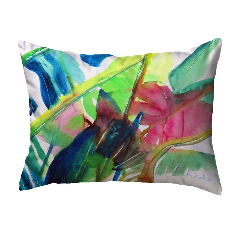 Pink Palms Noncorded Pillow 11x14
