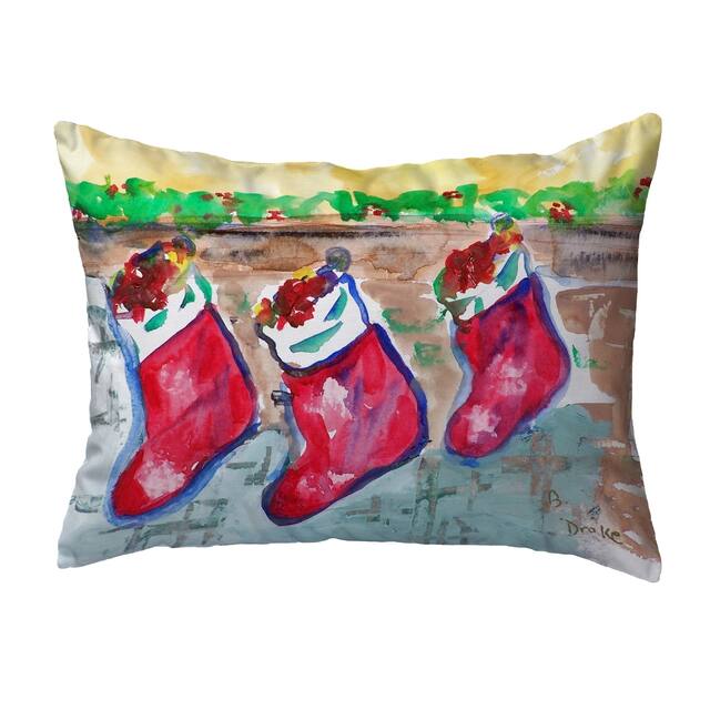 Christmas Stockings Small No-Cord Pillow 11x14