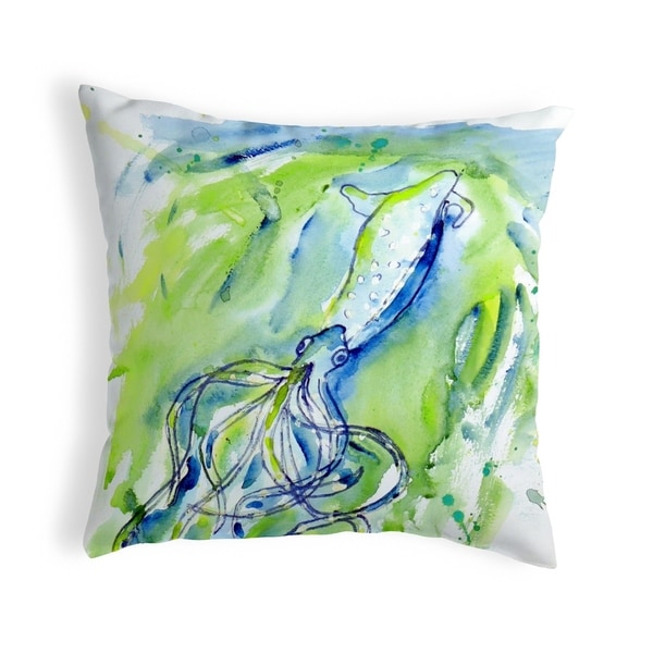 Calamari Small No-Cord Pillow 12x12