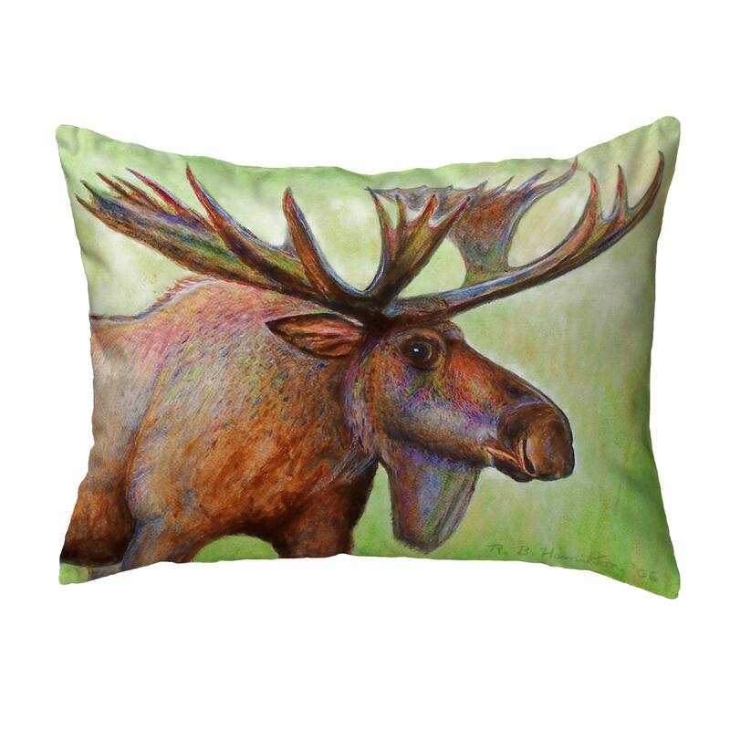 Moose Small No-Cord Pillow 11x14