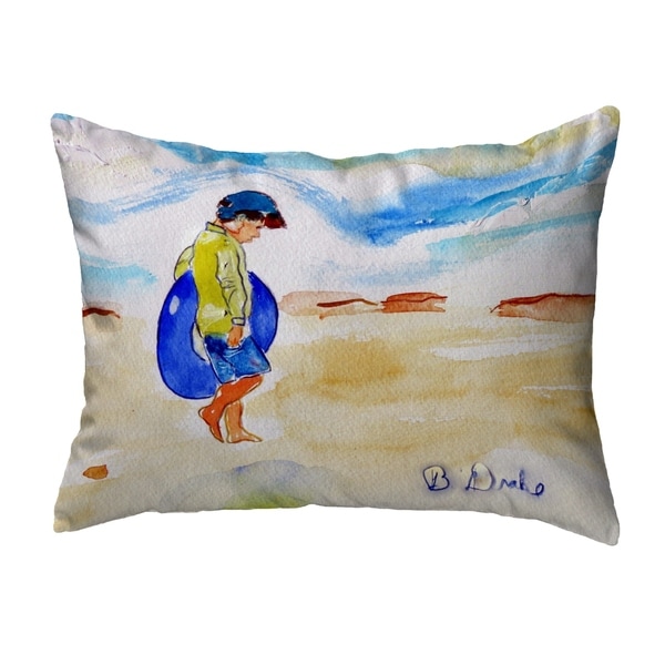 Boy & Innertube Noncorded Pillow 11x14