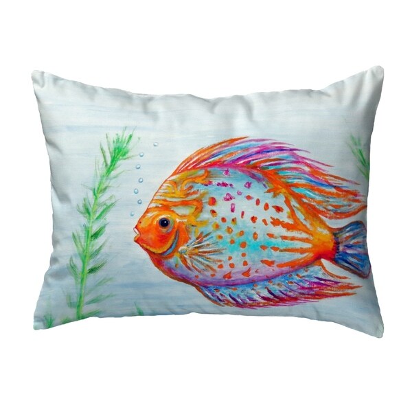 Orange Fish Small No-Cord Pillow 11x14