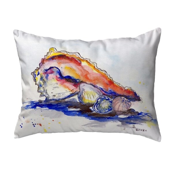 Betsy's Conch Small No-Cord Pillow 11x14