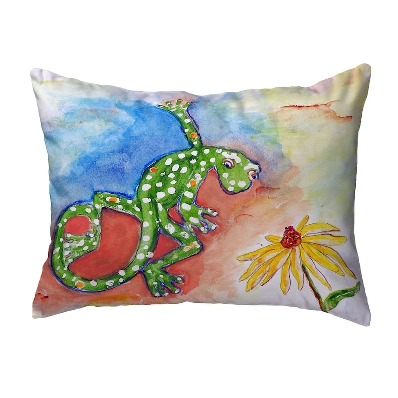 Gecko Small No-Cord Pillow 11x14