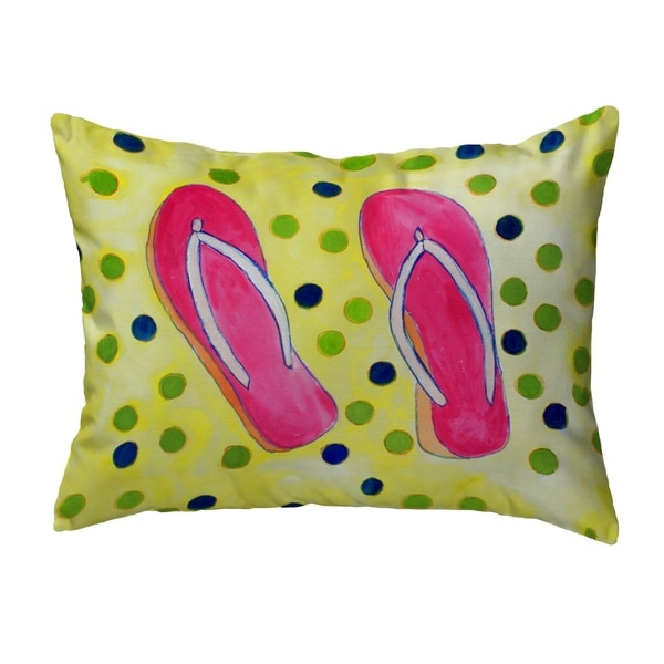 Flip Flops Small No-Cord Pillow 11x14