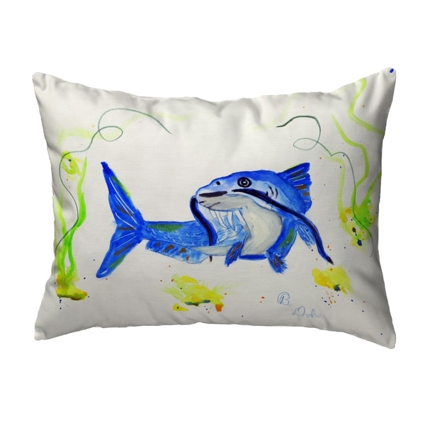 Betsy's Catfish Noncorded Pillow 11x14