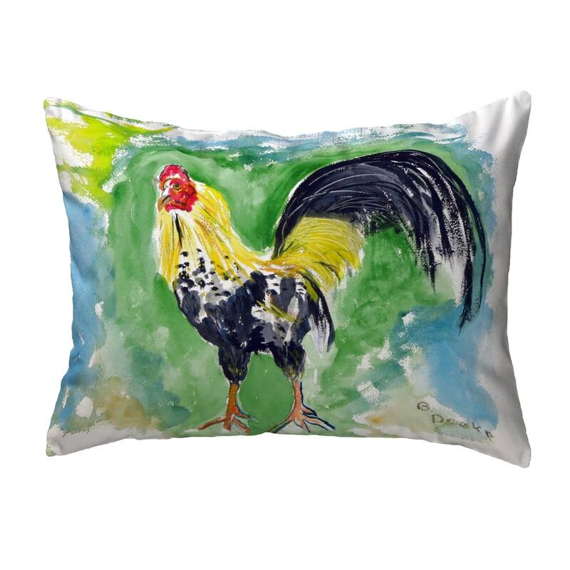 Bantam Rooster Small No-Cord Pillow 11x14