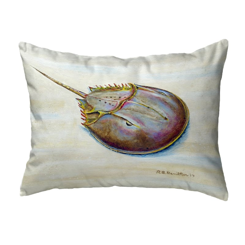 Horseshoe Crab Small No-Cord Pillow 11x14