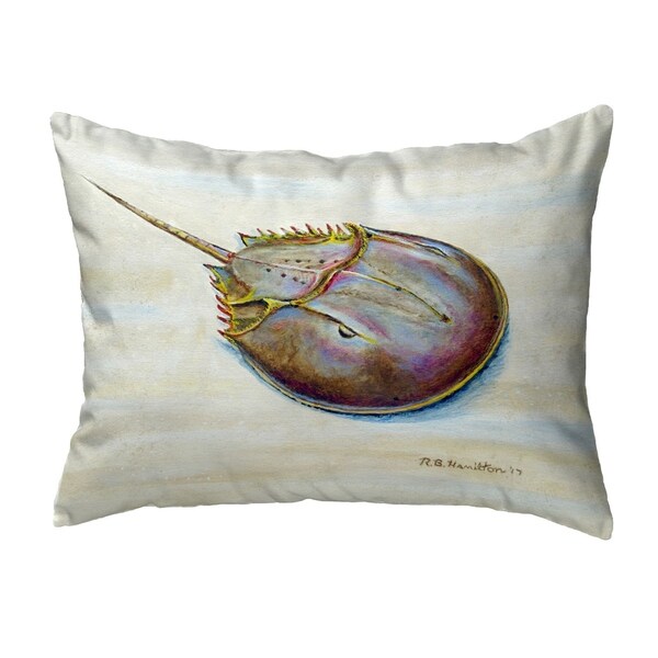 Horseshoe Crab Small No-Cord Pillow 11x14