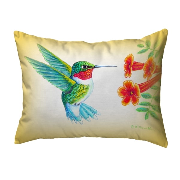 Dick's Hummingbird Extra Large Zippered Pillow 11x14